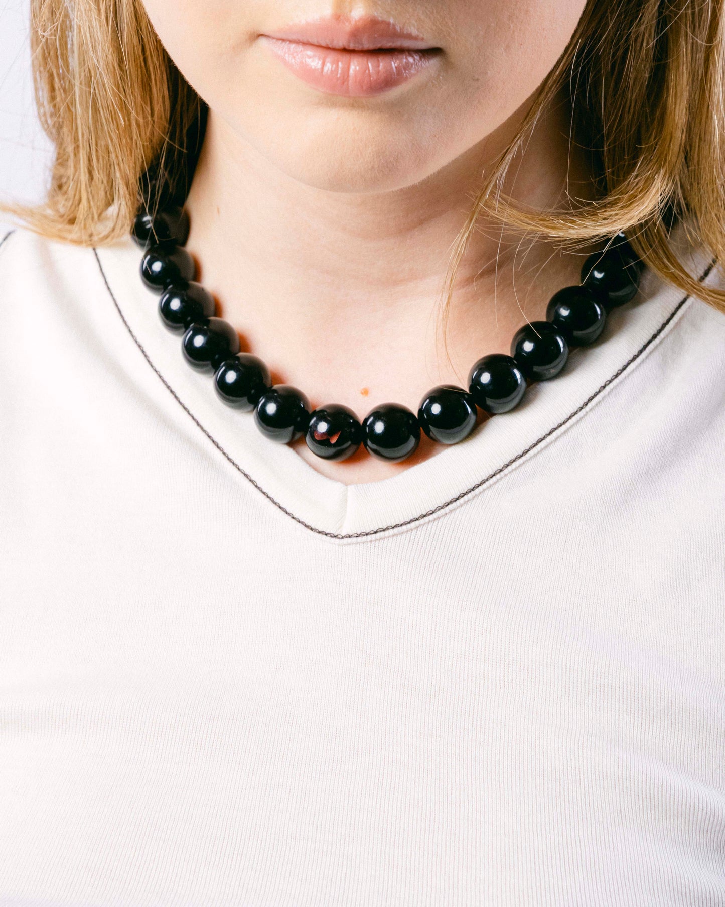 Saturday city buzz necklace in black