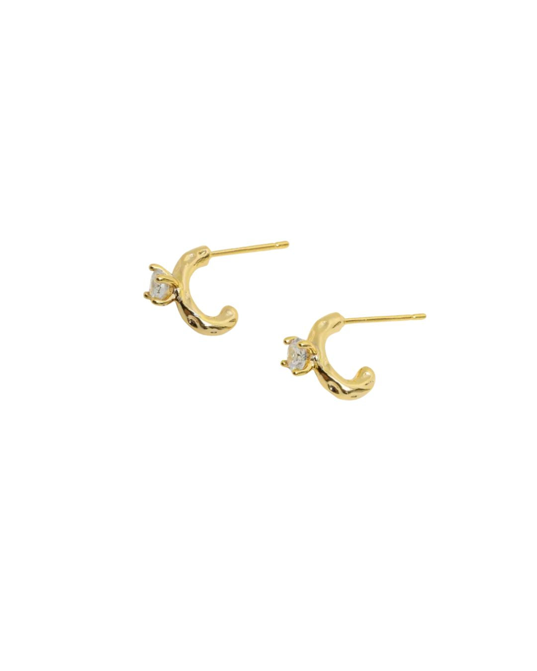 Love snippet earrings in gold