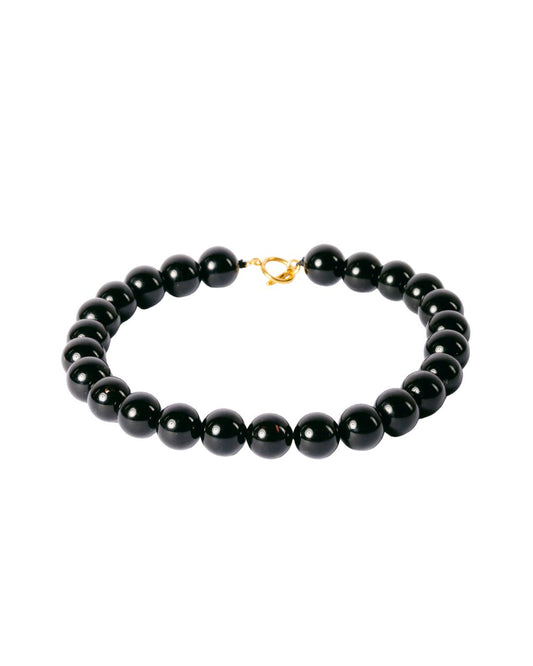 Saturday city buzz necklace in black