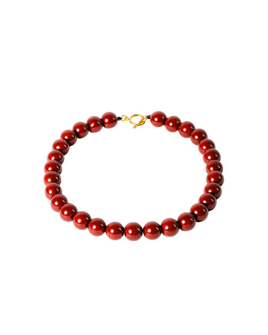 Saturday city buzz necklace in red