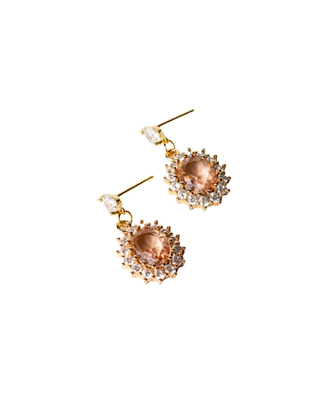 Royal earrings, beige