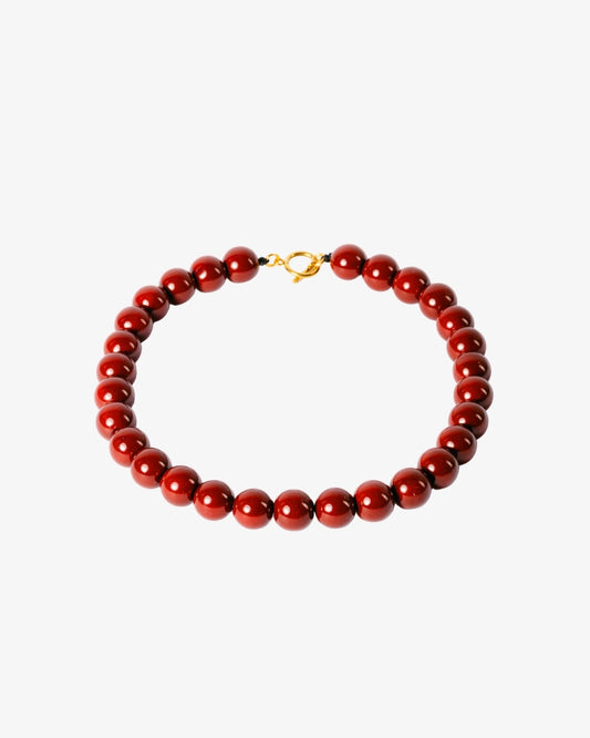 Saturday city buzz necklace in red