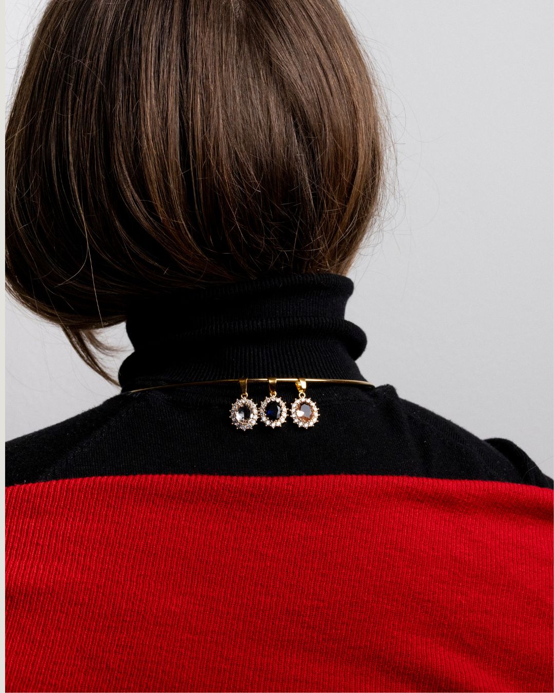 Valentine's royal necklace with green charm