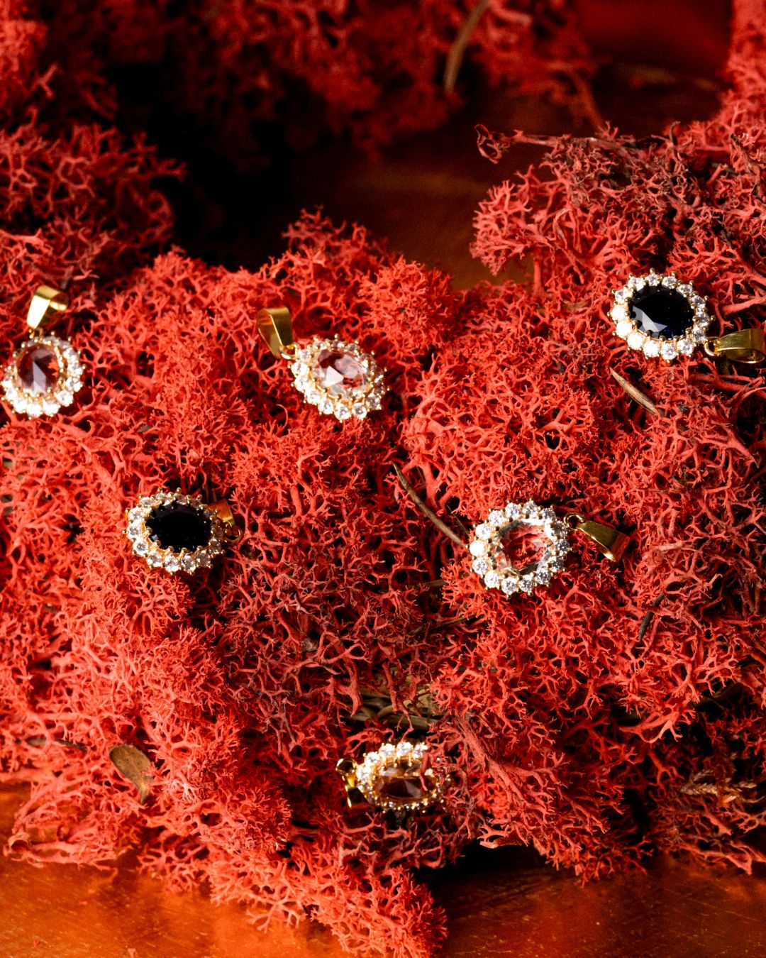 Valentine's royal necklace with green charm