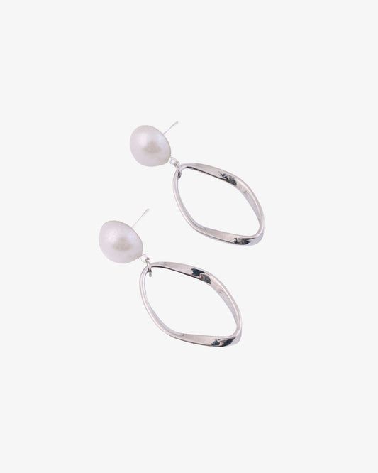 Mini zrihtane earrings in silver