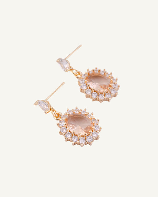 Royal earrings, beige