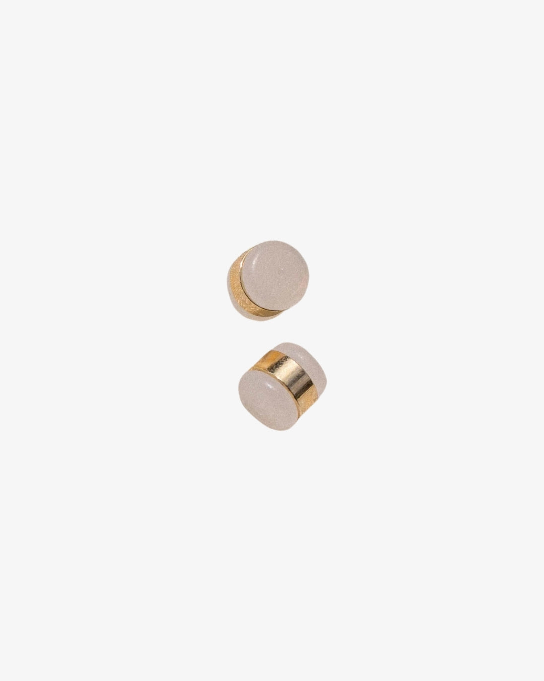 Silicone earring backings in gold