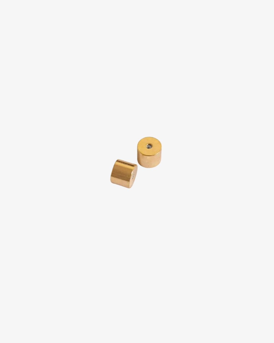 Silicone earring backings in gold