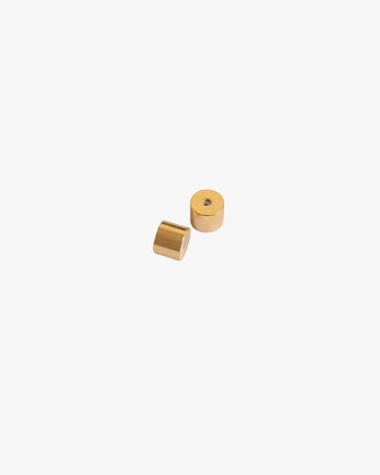 Silicone earring backings in gold
