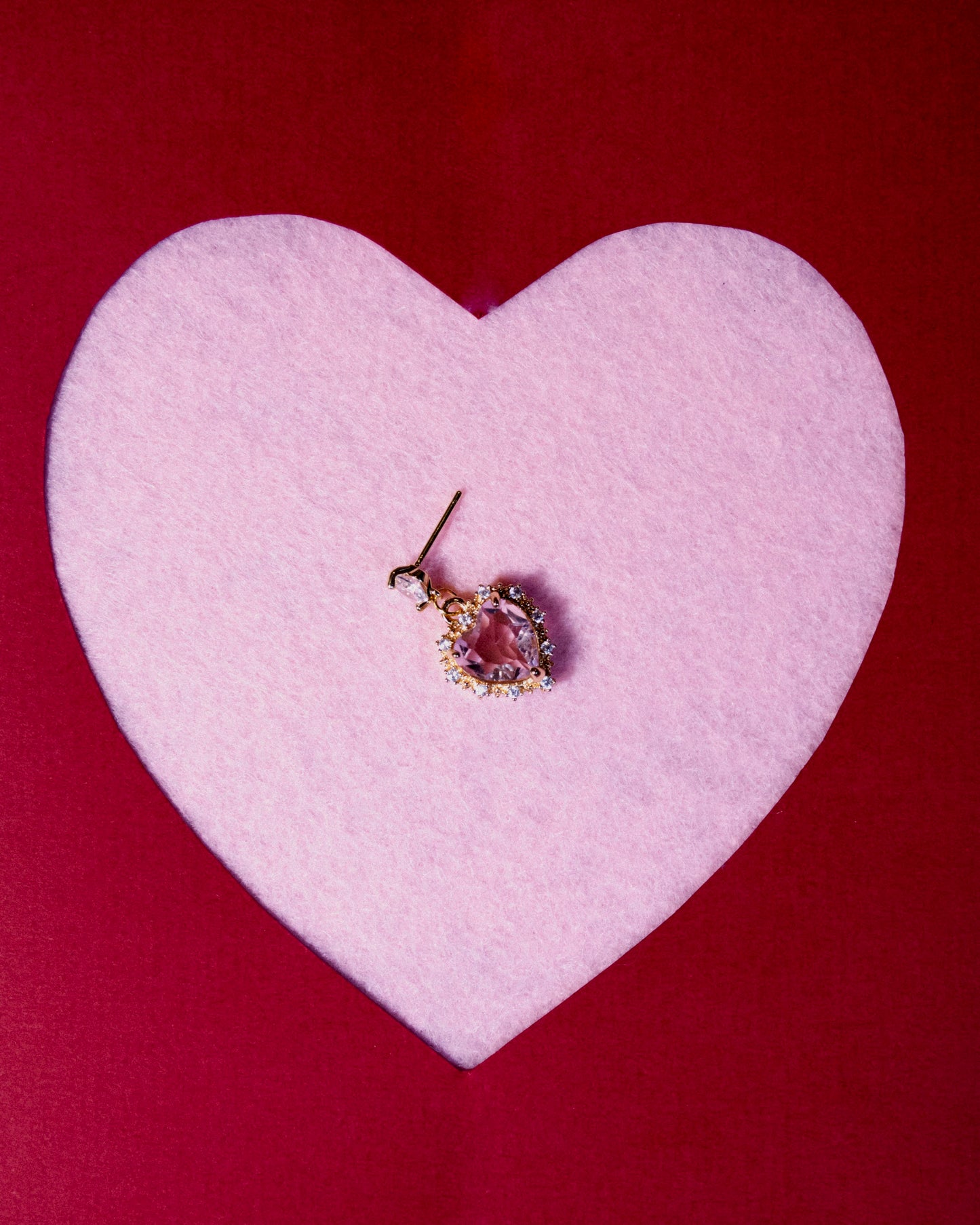 Valentine's earrings in pink