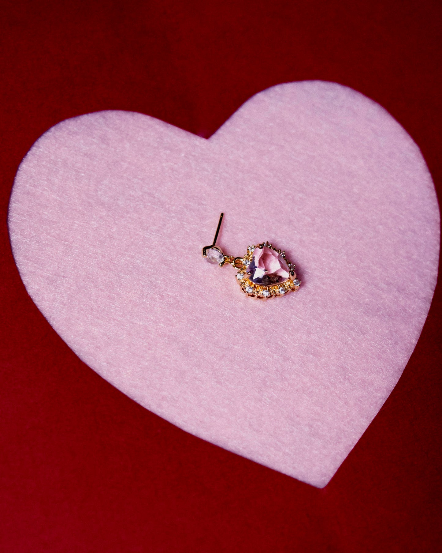 Valentine's earrings in pink