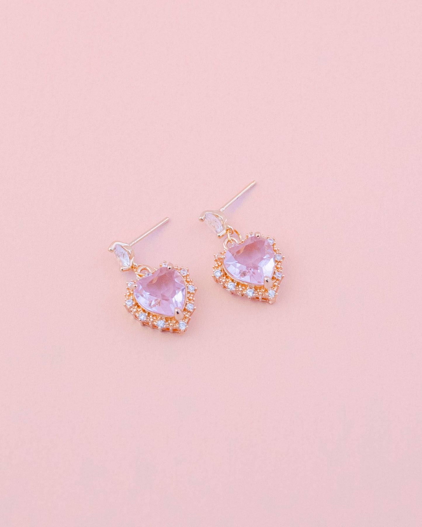 Valentine's earrings in pink