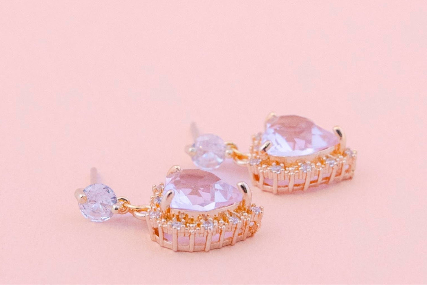 Valentine's earrings in pink